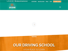 Tablet Screenshot of ourdrivingschool.com